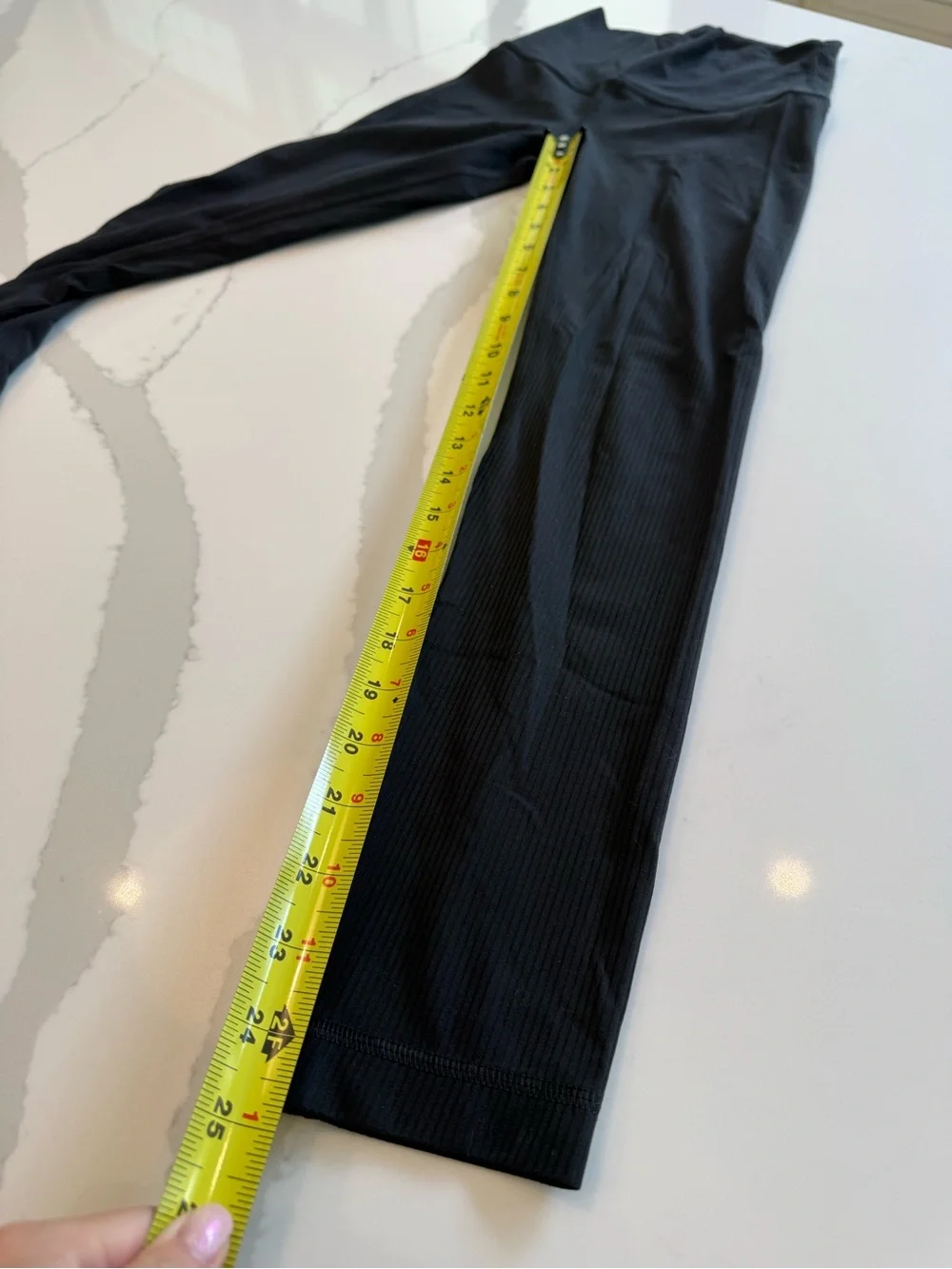 lululemon athletica Black Ribbed High-Rise Leggings